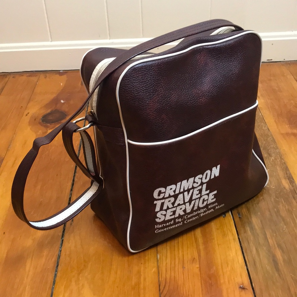 Vintage Maroon Adjustable Shoulder Travel Bag